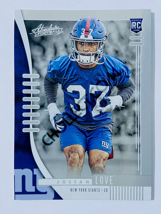 Julian Love - New York Giants 2019-20 Panini Absolute RC Rookie #176