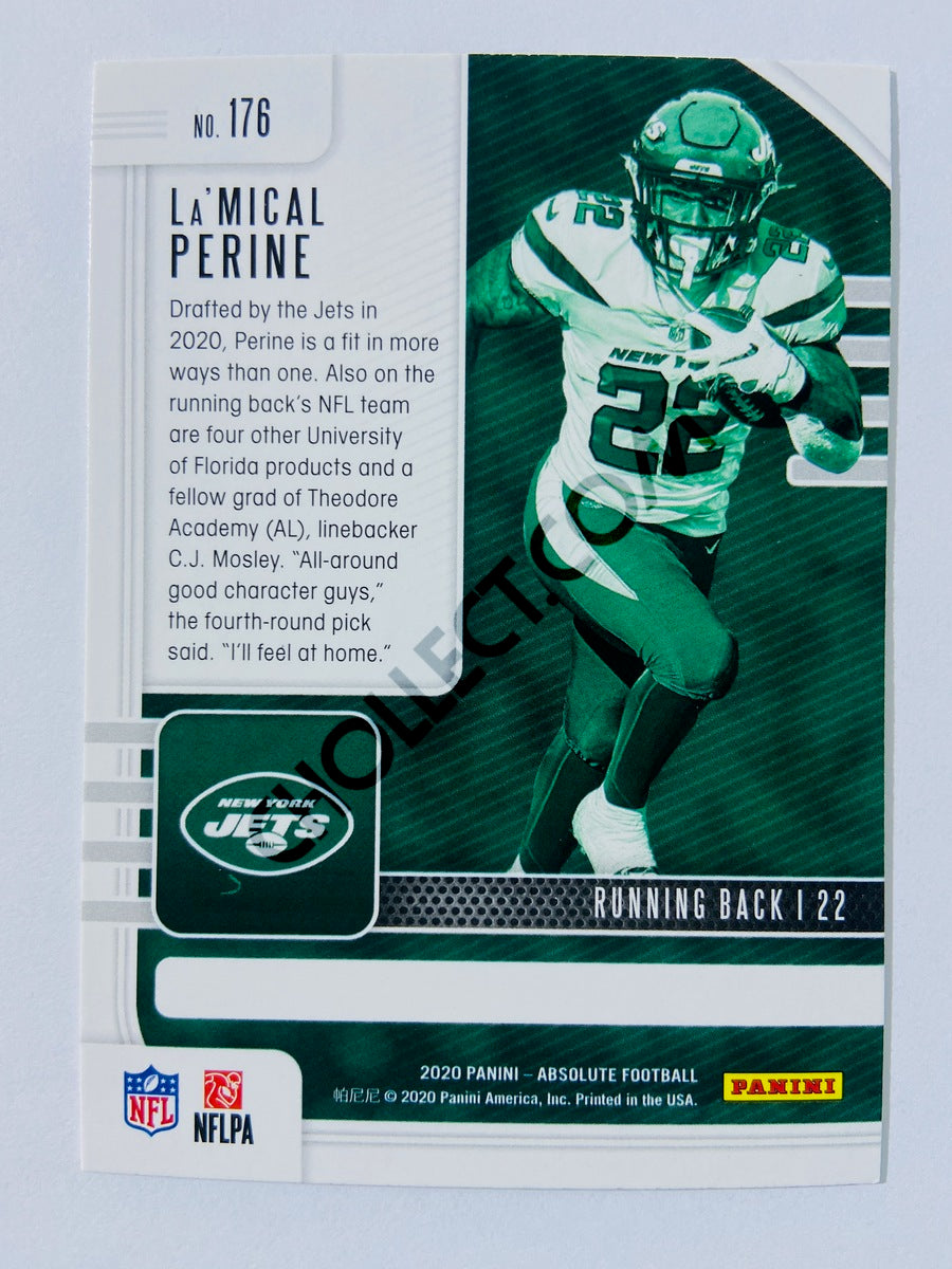 La'Mical Perine - New York Jets 2020-21 Panini Absolute Football RC Rookie #176