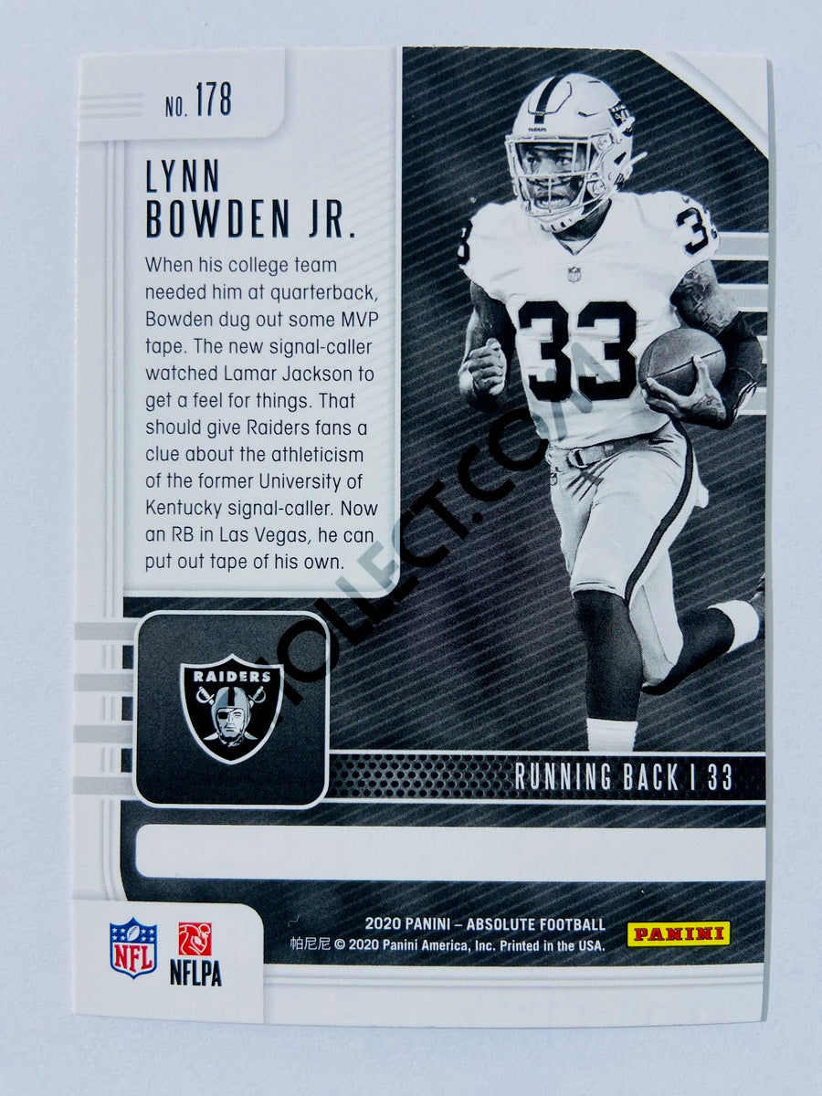 Lynn Bowden Jr. - Las Vegas Raiders 2020-21 Panini Absolute Football RC Rookie #178