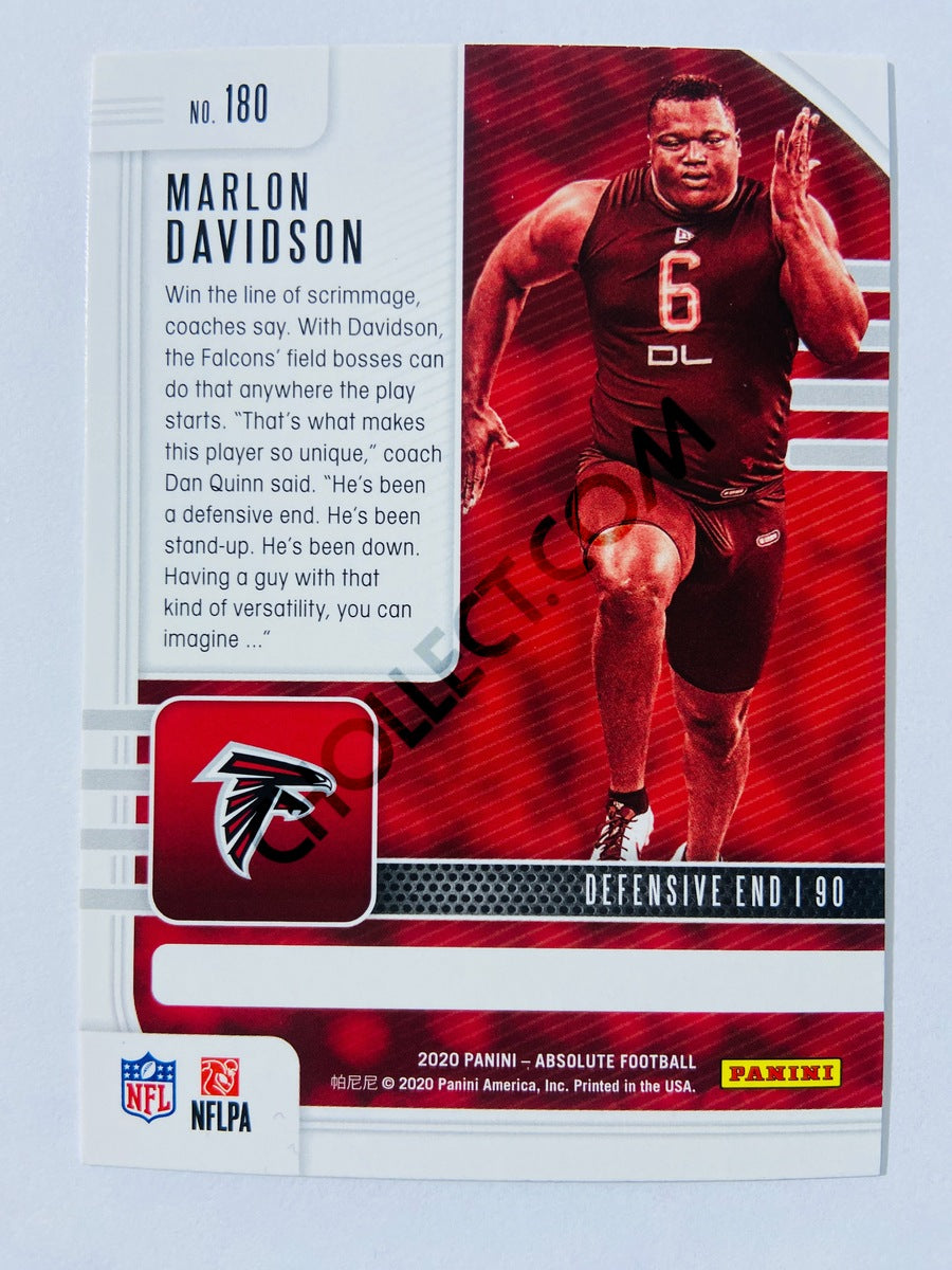 Marlon Davidson - Atlanta Falcons 2020-21 Panini Absolute Football RC Rookie #180