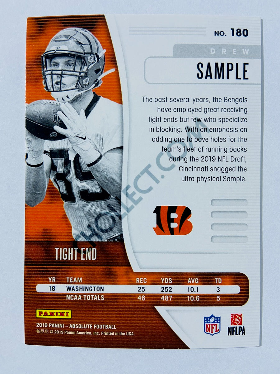 Drew Sample - Cincinnati Bengals 2019-20 Panini Absolute RC Rookie #180