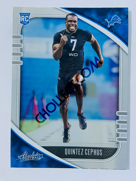 Quintez Cephus - Detroit Lions 2020-21 Panini Absolute Football RC Rookie #187