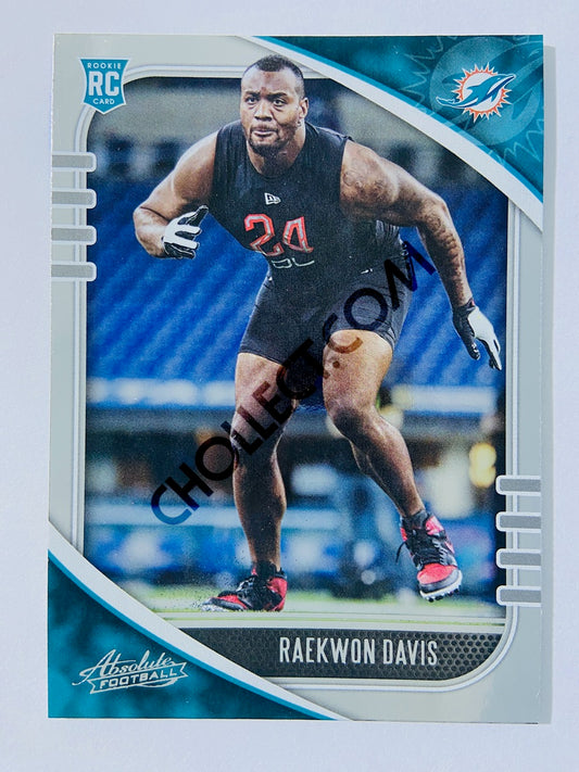 Raekwon Davis - Miami Dolphins 2020-21 Panini Absolute Football RC Rookie #188