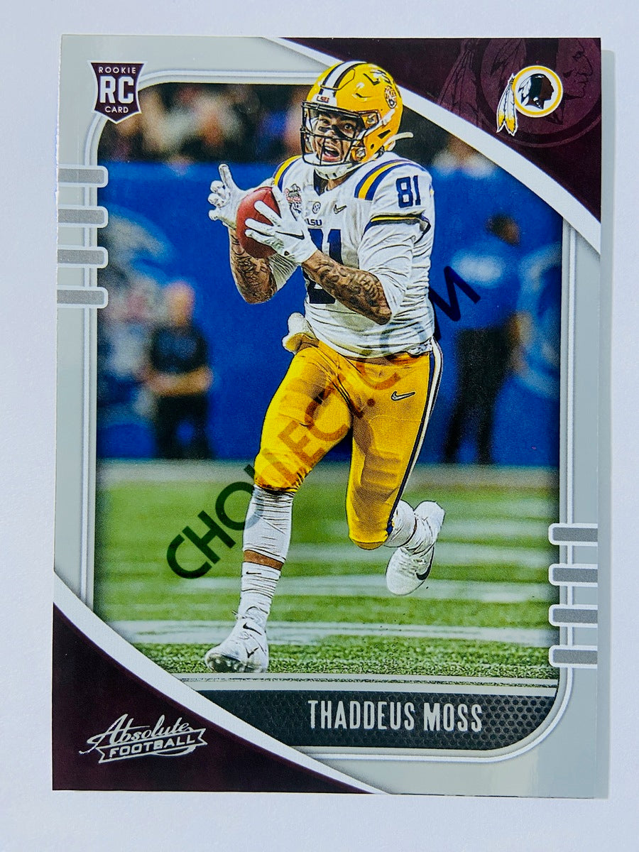 Thaddeus Moss - Washington Redskins 2020-21 Panini Absolute Football RC Rookie #191