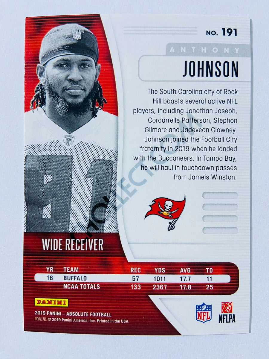 Anthony Johnson - Tampa Bay Buccaneers 2019-20 Panini Absolute RC Rookie #191