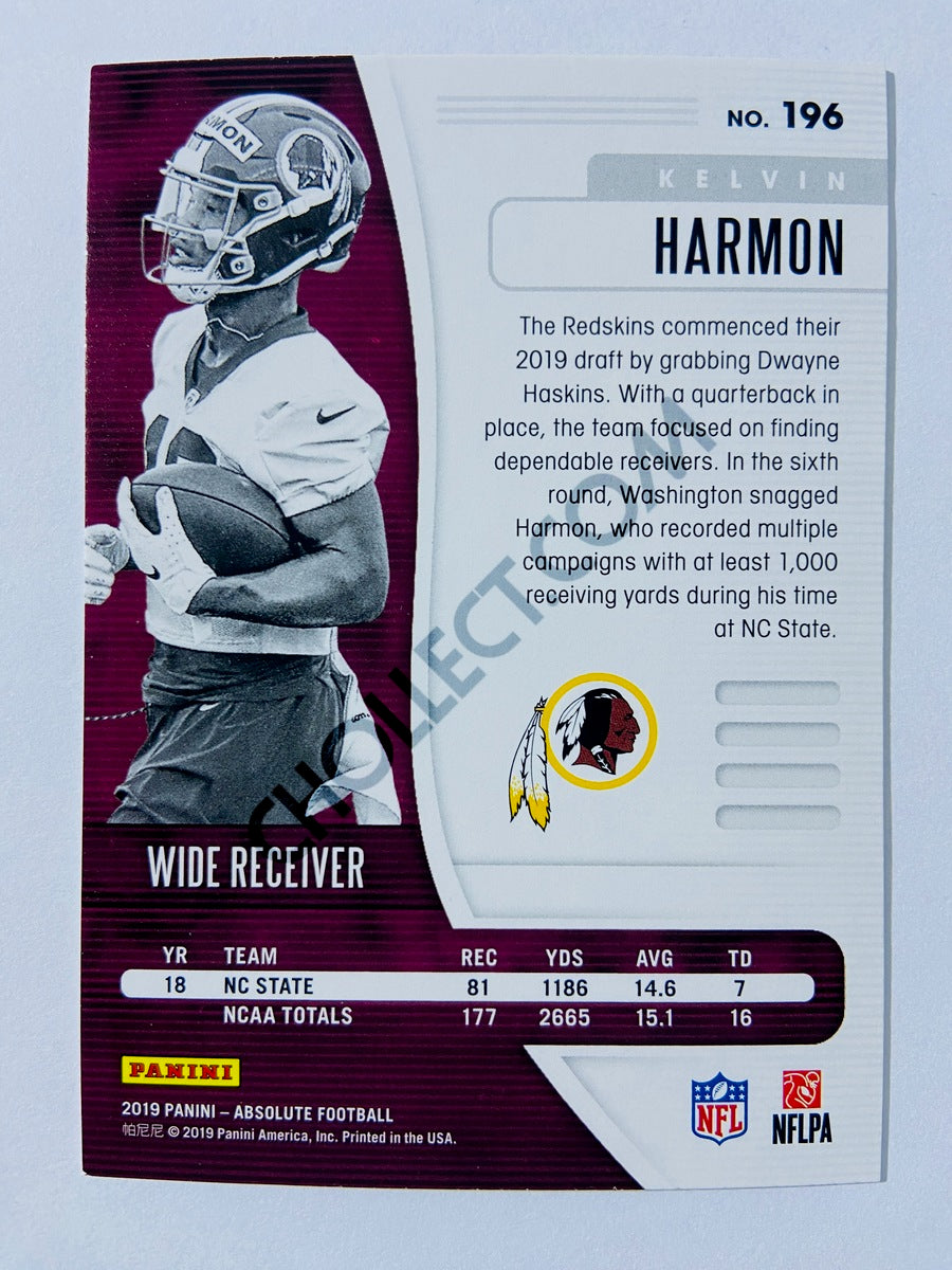 Kelvin Harmon - Washington Redskins 2019-20 Panini Absolute RC Rookie #196