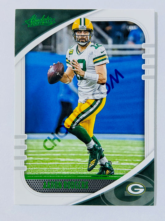 Aaron Rodgers - Green Bay Packers 2020-21 Panini Absolute Football Green Parallel #92