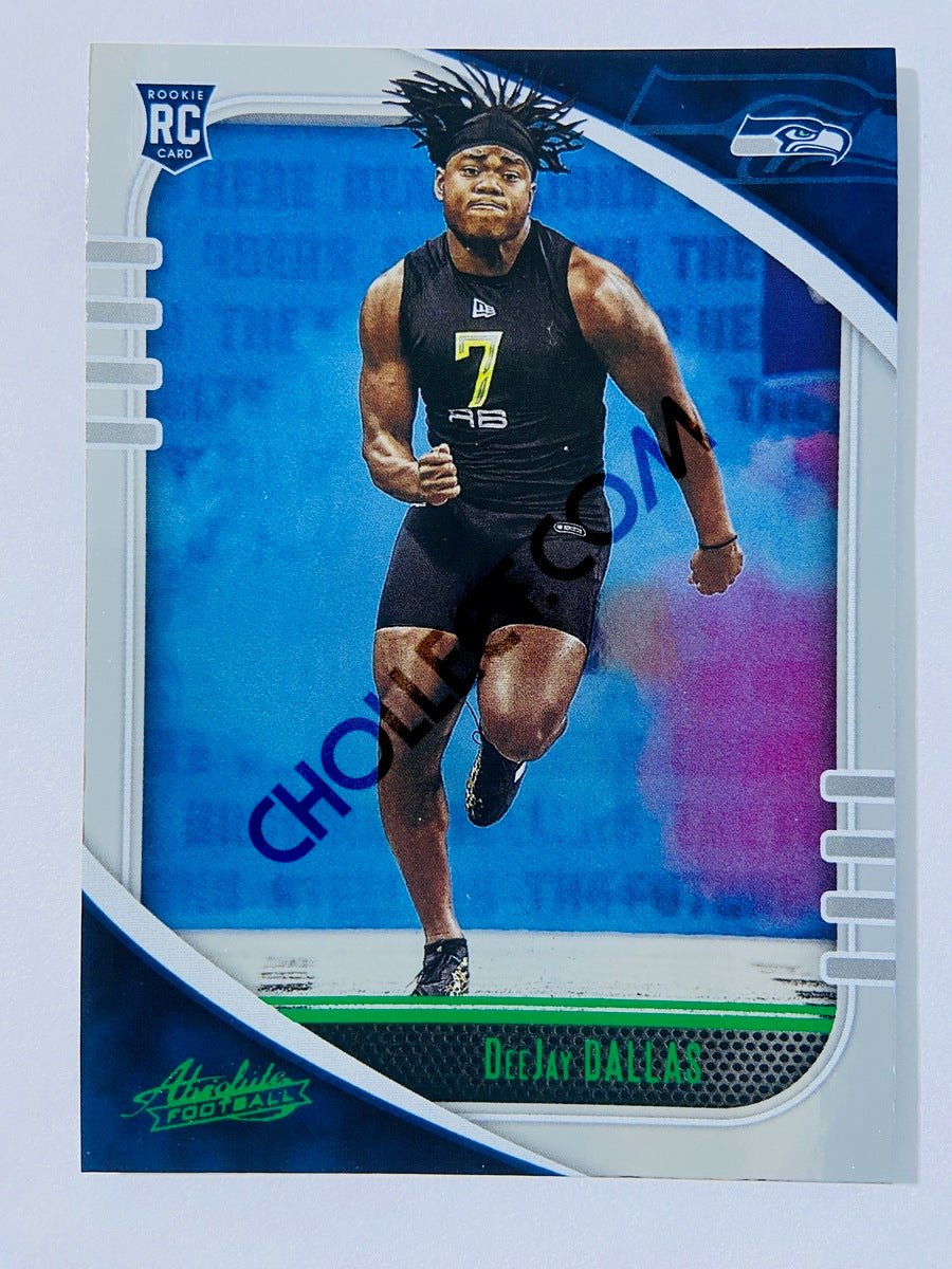 DeeJay Dallas - Seattle Seahawks 2020-21 Panini Absolute Football Green Parallel RC Rookie #128