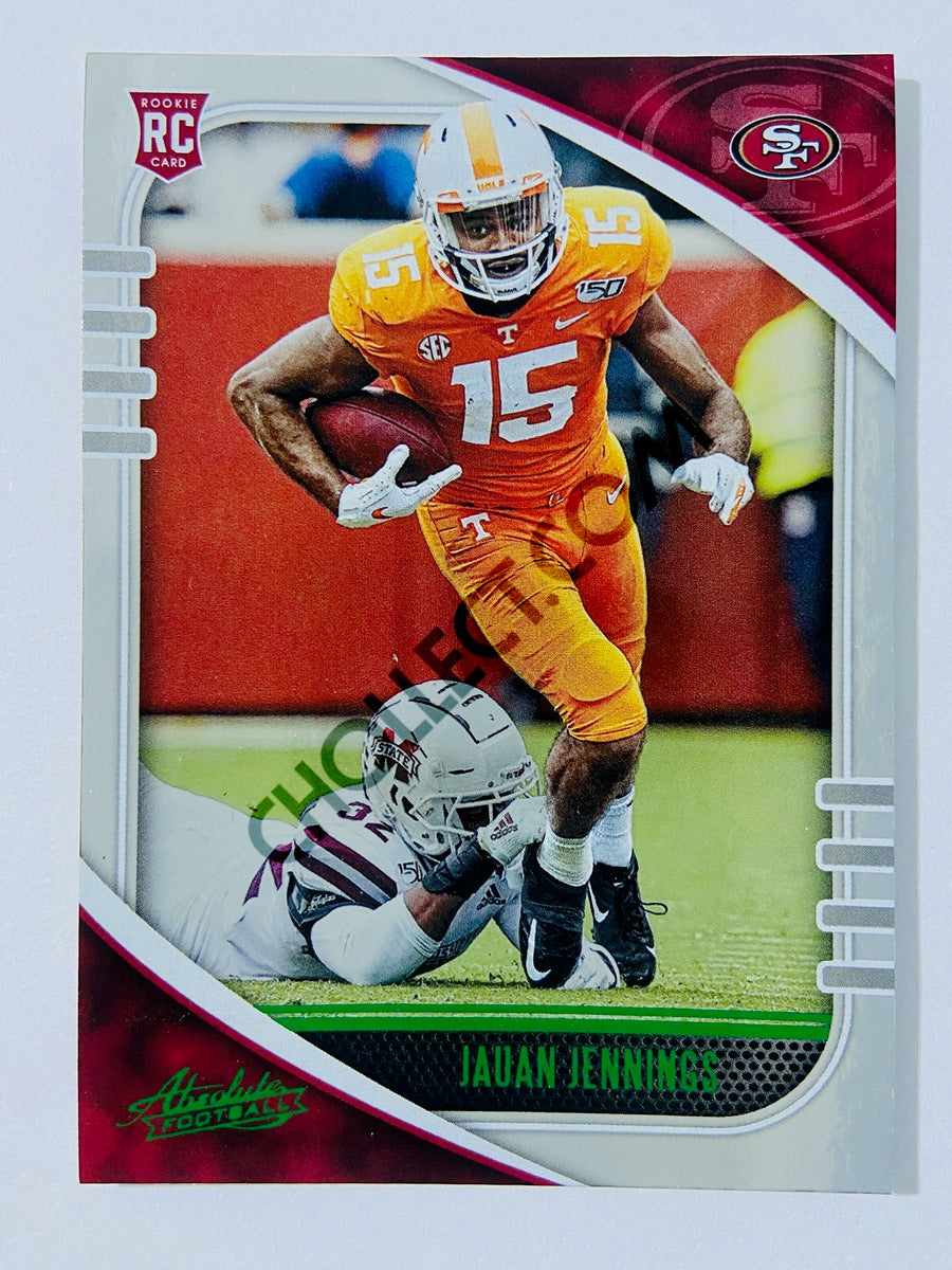 Jauan Jennings - San Francisco 49ers 2020-21 Panini Absolute Football Green Parallel RC Rookie #151