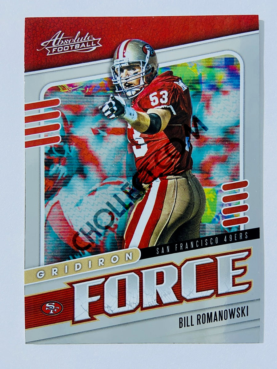 Bill Romanowski - San Francisco 49ers 2019-20 Panini Absolute Gridiron Force Insert #10