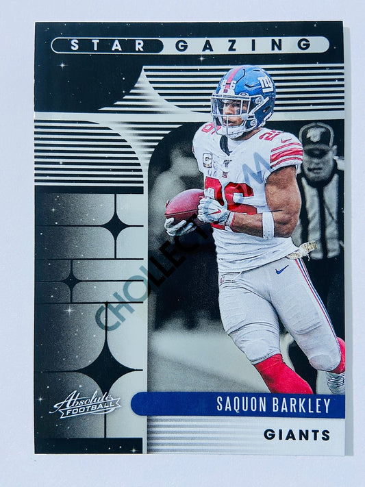 Saquon Barkley - New York Giants 2020-21 Panini Absolute Football Star Gazing #SG-SB