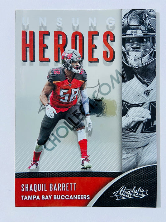 Shaquil Barrett - Tampa Bay Buccaneers 2020-21 Panini Absolute Football Unsung Heroes #UH-SB