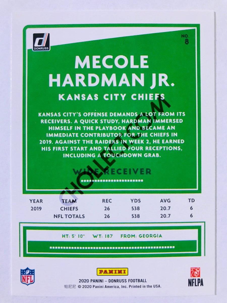 Mecole Hardman Jr. - Kansas City Chiefs 2020 Panini Donruss #8