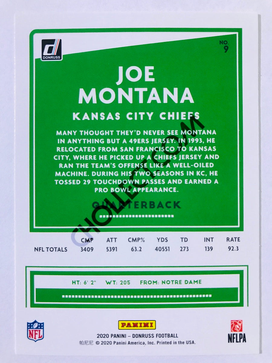 Joe Montana - Kansas City Chiefs 2020 Panini Donruss #9