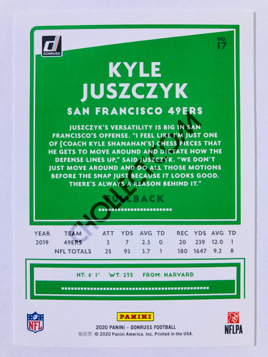 Kyle Juszczyk - San Francisco 49ers 2020 Panini Donruss #17