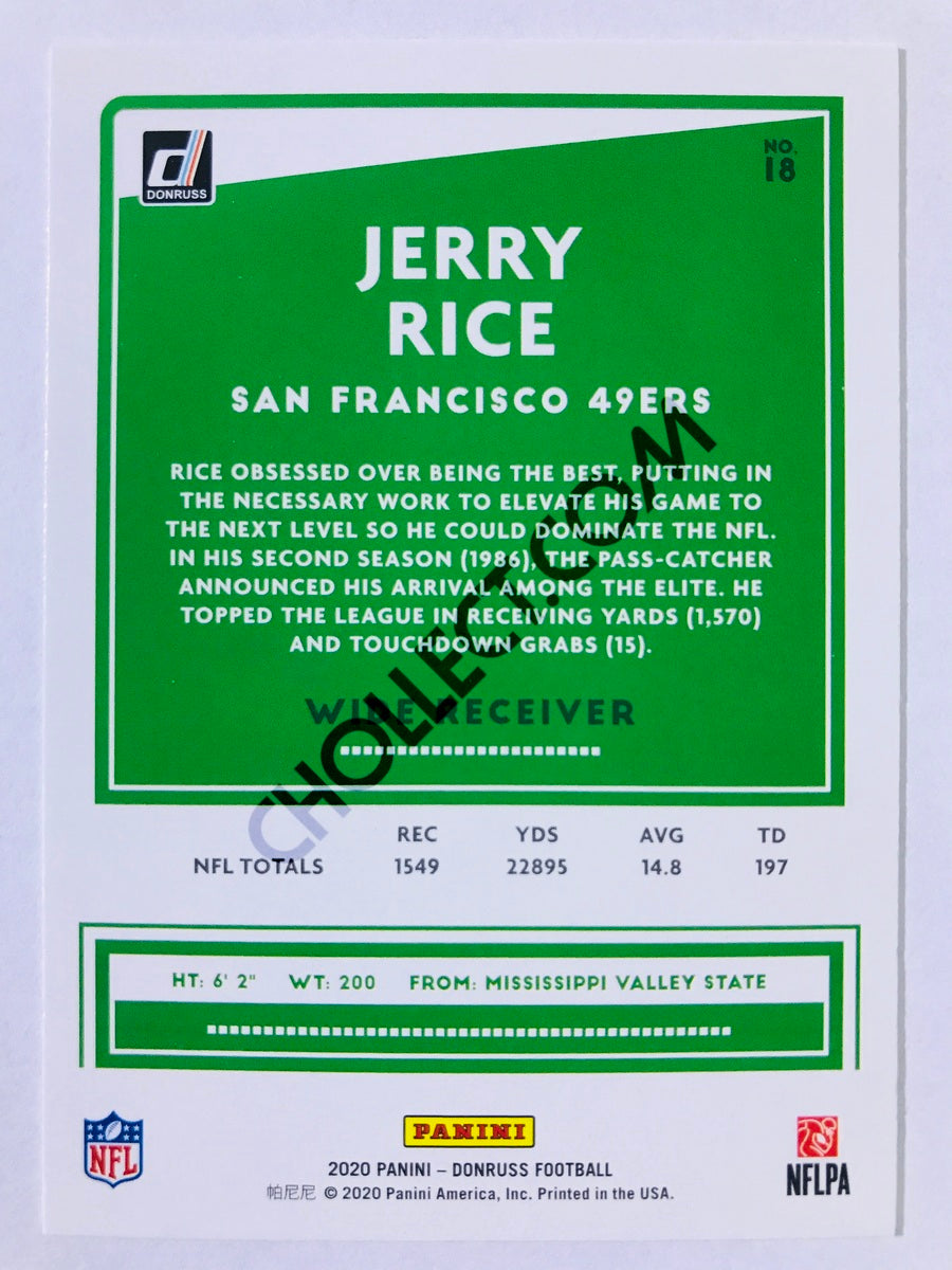 Jerry Rice - San Francisco 49ers 2020 Panini Donruss #18