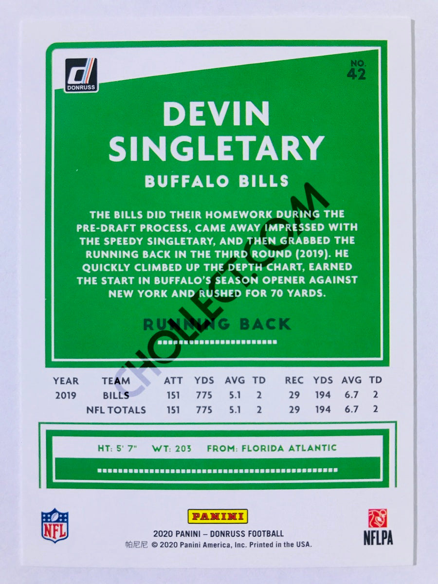 Devin Singletary - Buffalo Bills 2020 Panini Donruss #42