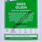 Greg Olsen - Seattle Seahawks 2020 Panini Donruss #52