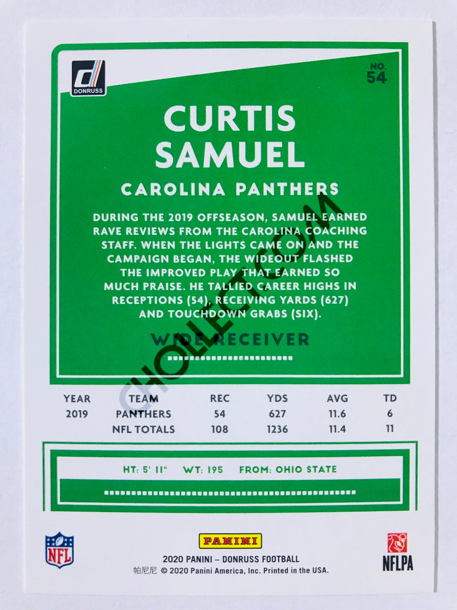 Curtis Samuel - Carolina Panthers 2020 Panini Donruss #54