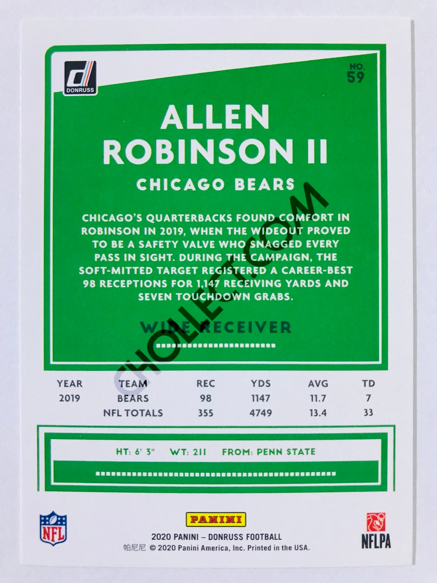 Allen Robinson II - Chicago Bears 2020 Panini Donruss #59