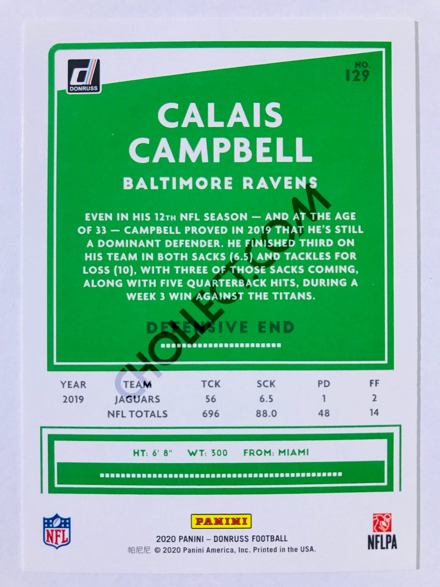 Calais Campbell - Baltimore Ravens 2020 Panini Donruss #129