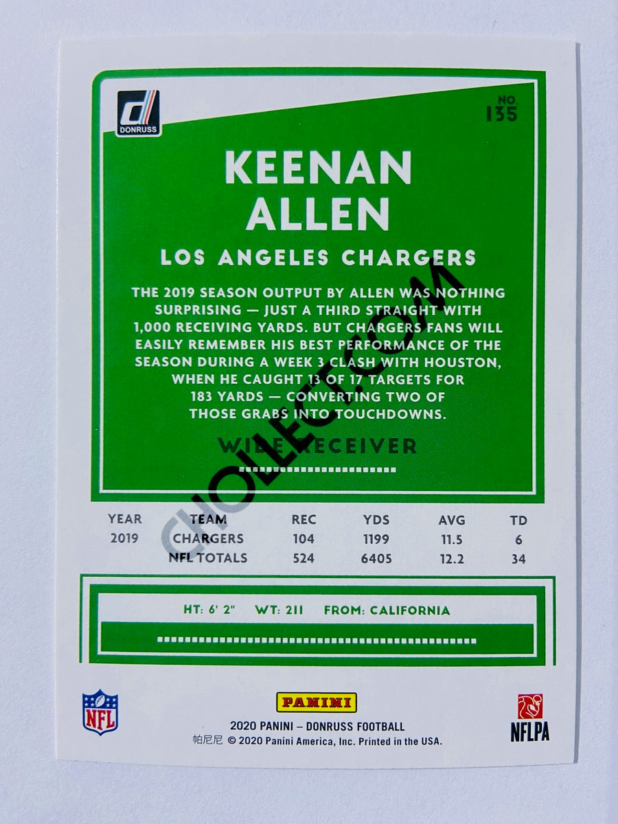 Keenan Allen - Los Angeles Chargers 2020 Panini Donruss #135