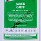 Jared Goff - Los Angeles Rams 2020 Panini Donruss #141