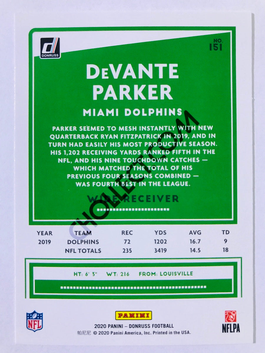 DeVante Parker - Miami Dolphins 2020 Panini Donruss #151