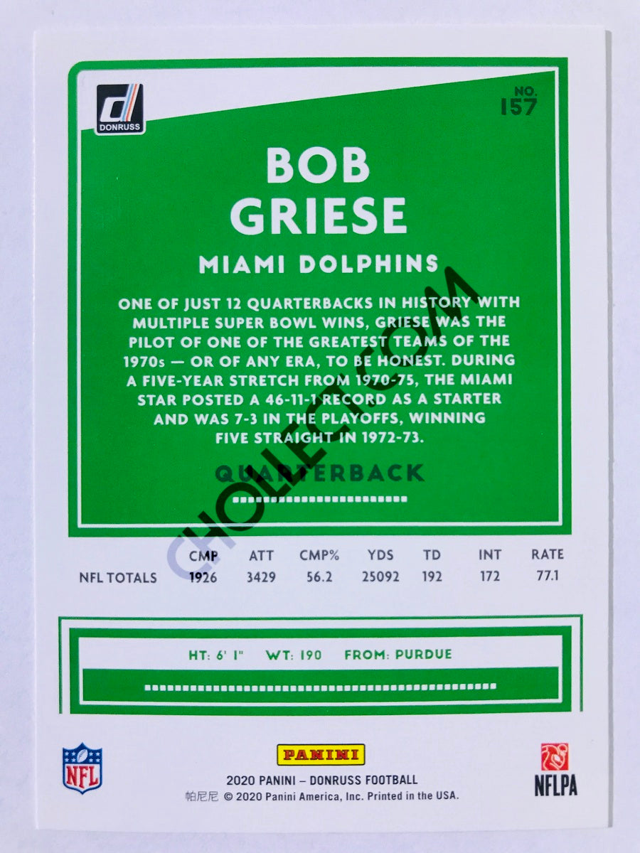 Bob Griese - Miami Dolphins 2020 Panini Donruss #157