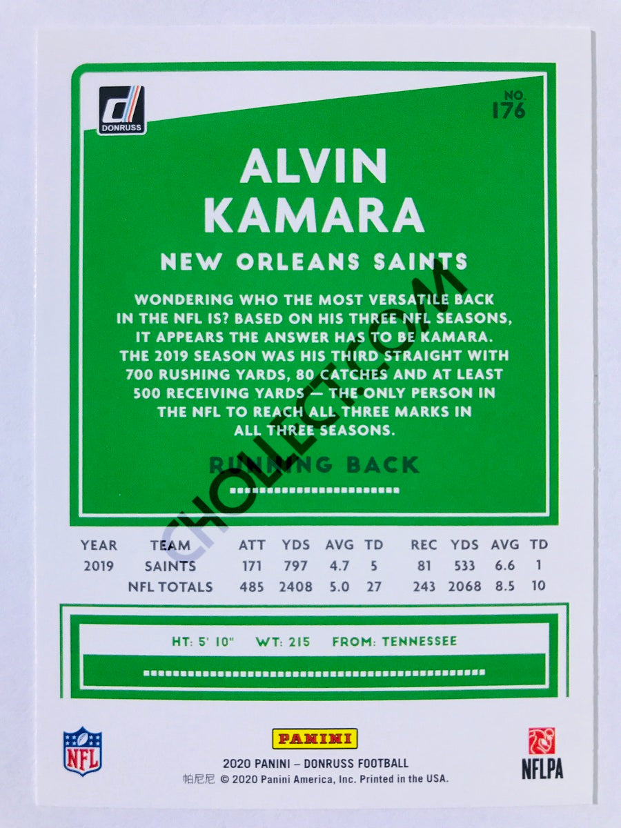 Alvin Kamara - New Orleans Saints 2020 Panini Donruss #176