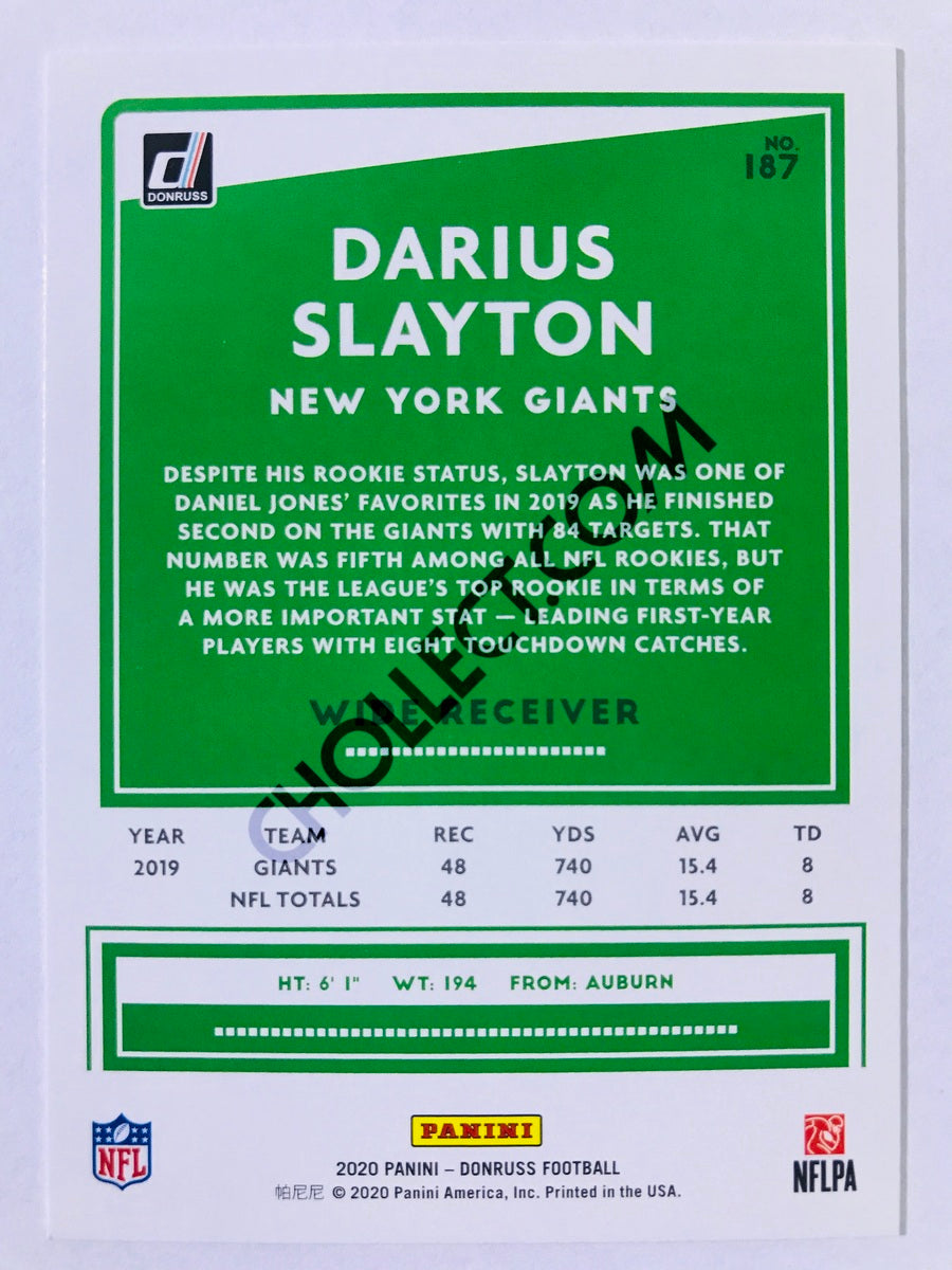 Darius Slayton - New York Giants 2020 Panini Donruss #187