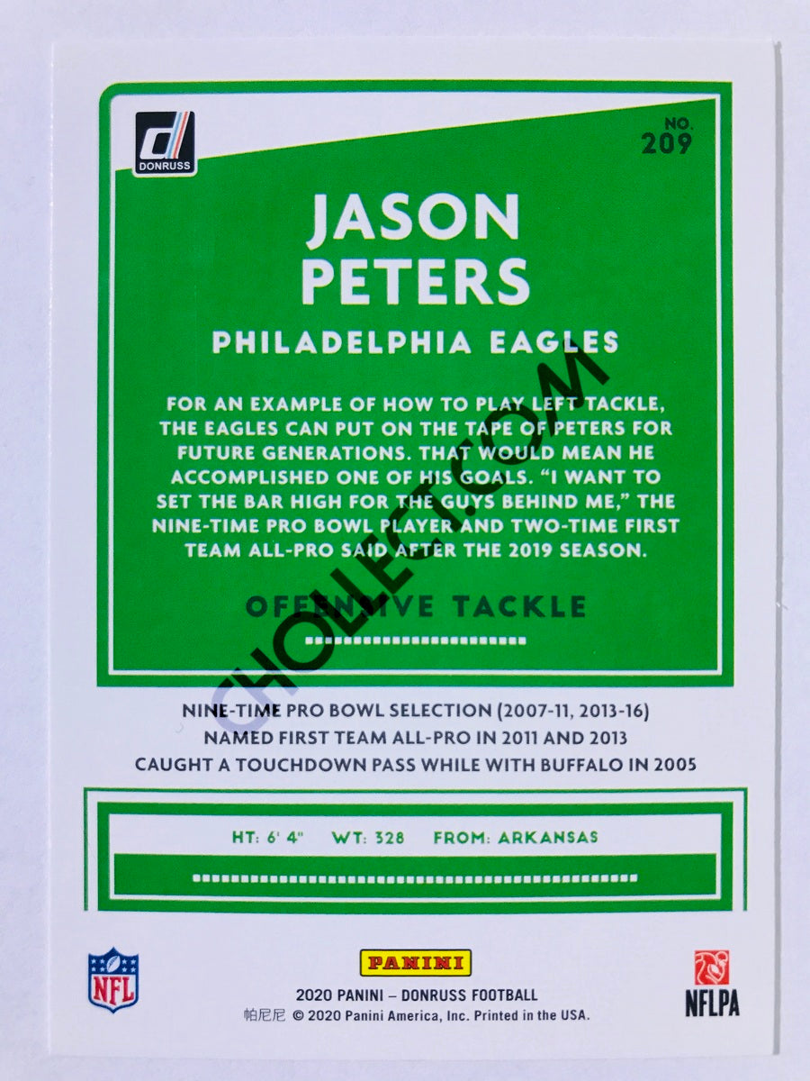 Jason Peters - Philadelphia Eagles 2020 Panini Donruss #209