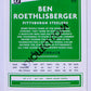 Ben Roethlisberger - Pittsburgh Steelers 2020 Panini Donruss #213