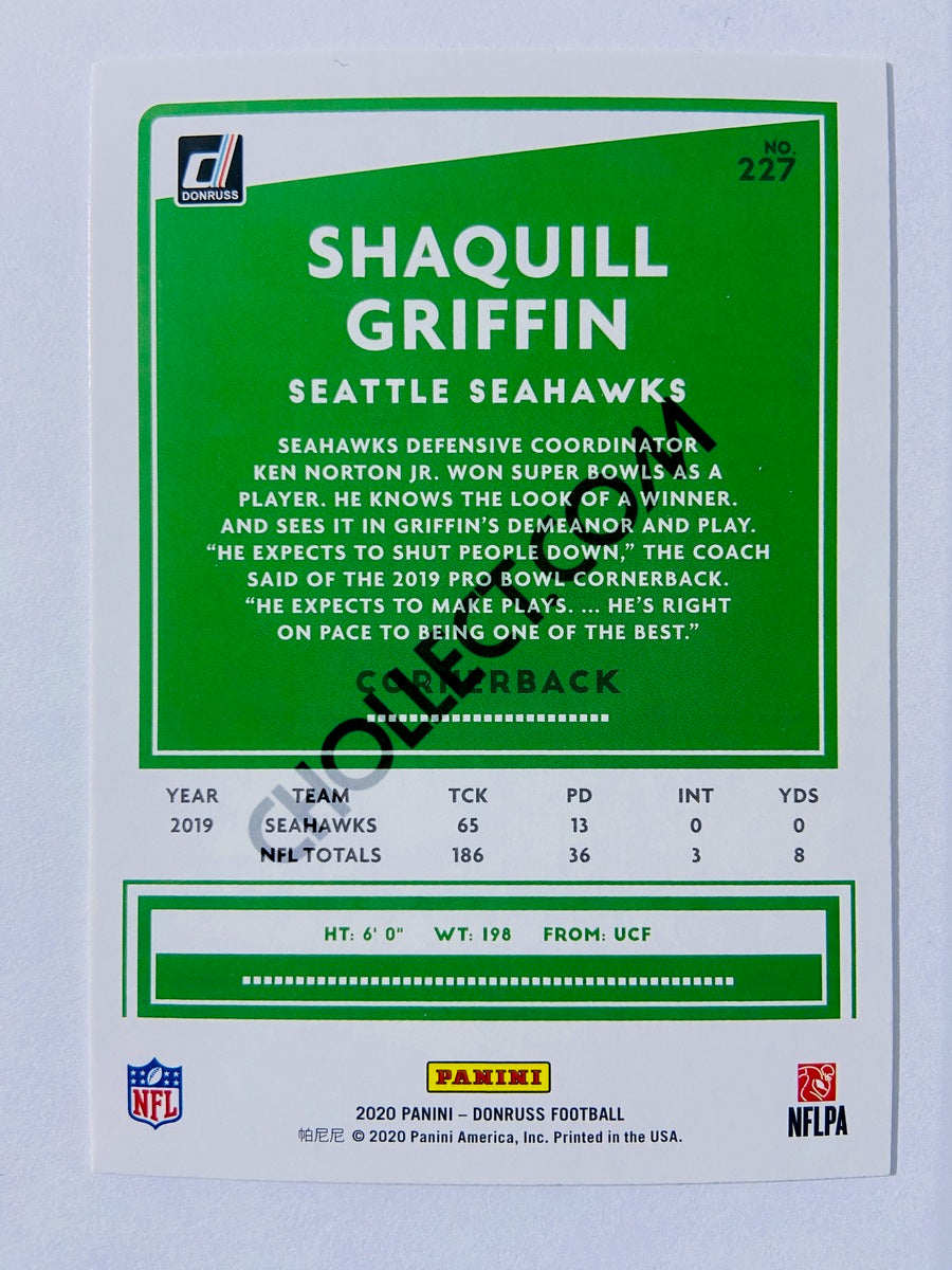 Shaquill Griffin - Seattle Seahawks 2020 Panini Donruss #227