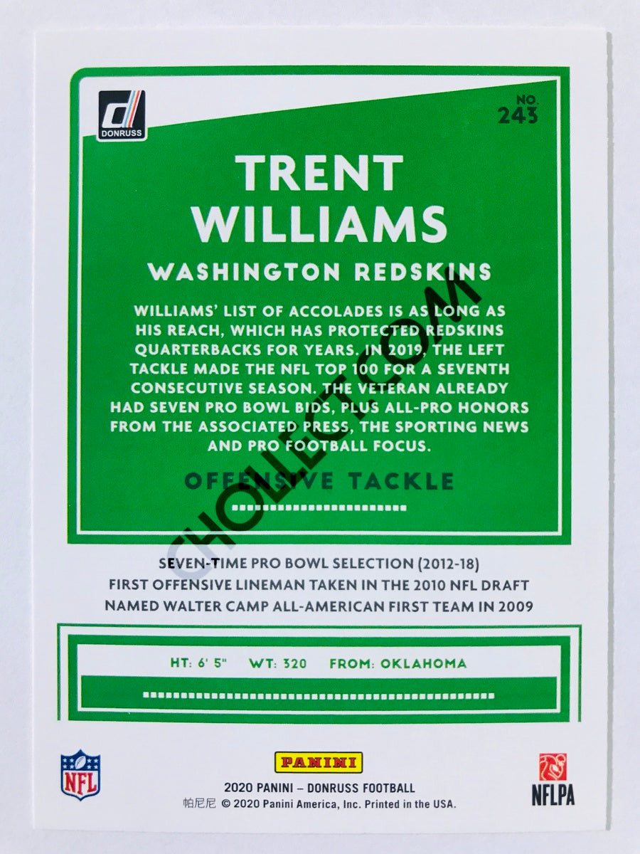 Trent Williams - Washington Redskins 2020 Panini Donruss #243