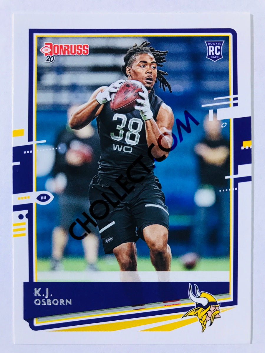 K.J. Osborn - Minnesota Vikings 2020 Panini Donruss Press Proof RC Rookie #252