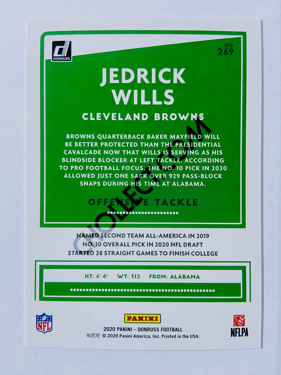 Jedrick Wills - Cleveland Browns 2020 Panini Donruss Press Proof RC Rookie #269