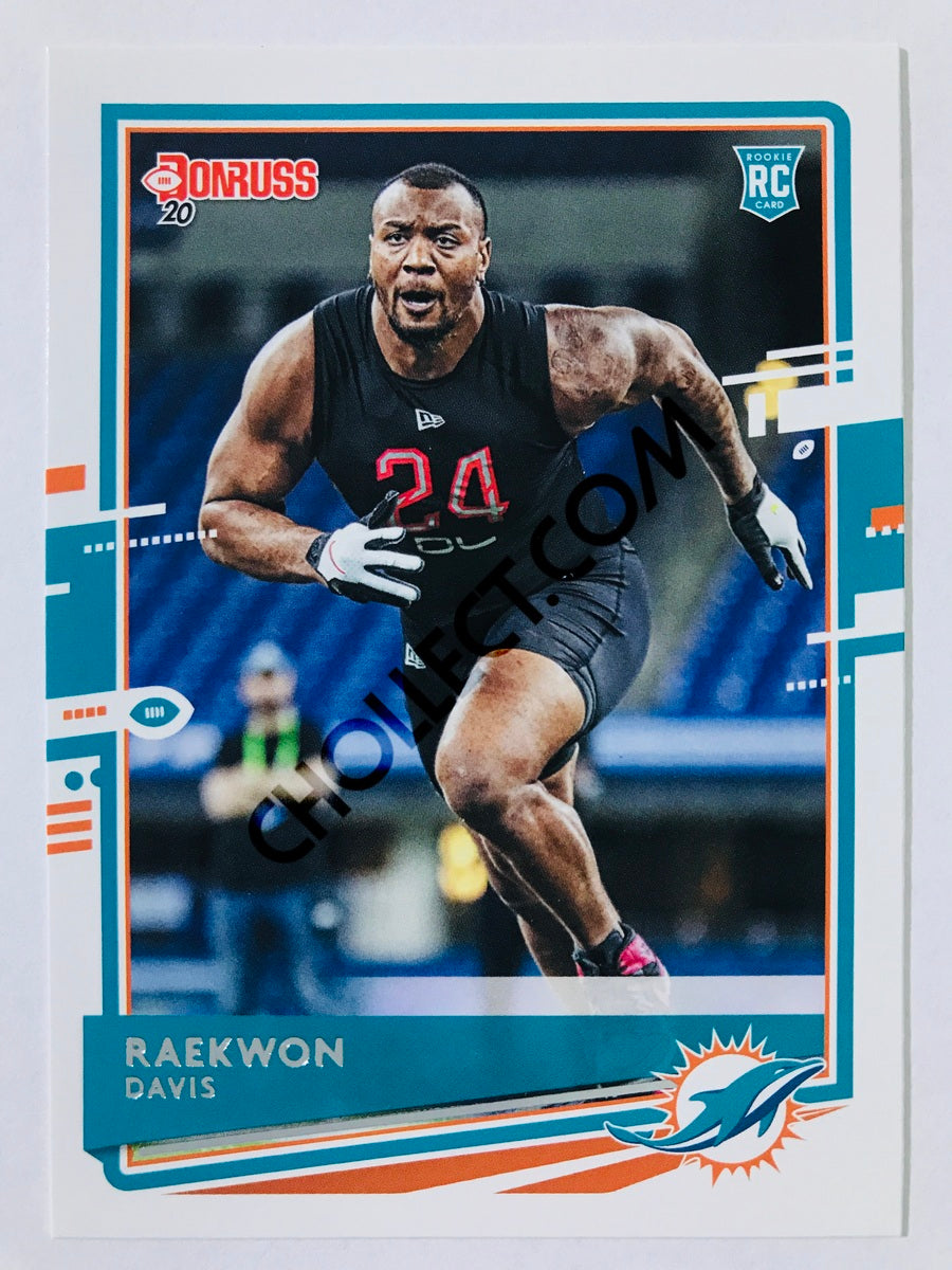 Raekwon Davis - Miami Dolphins 2020 Panini Donruss Press Proof RC Rookie #284