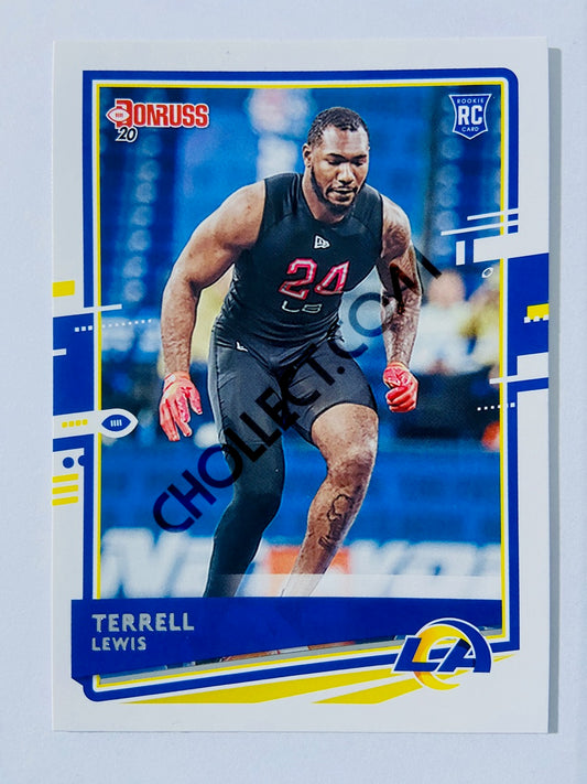 Terrell Lewis - Los Angeles Rams 2020 Panini Donruss Press Proof RC Rookie #291