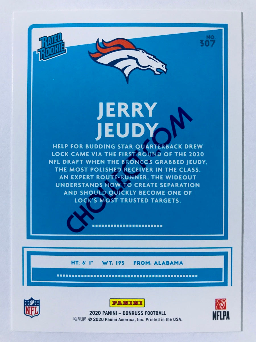 Jerry Jeudy - Denver Broncos 2020 Panini Donruss Rated Rookie #307