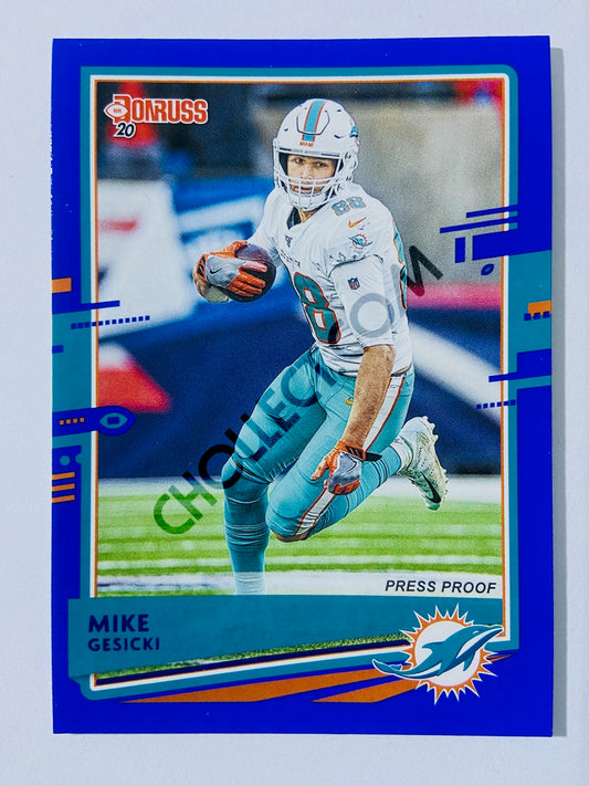 Mike Gesicki - Miami Dolphins 2020 Panini Donruss Press Proof #152