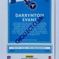 Darrynton Evans - Tennessee Titans 2020 Panini Donruss Press Proof Rated Rookie #333