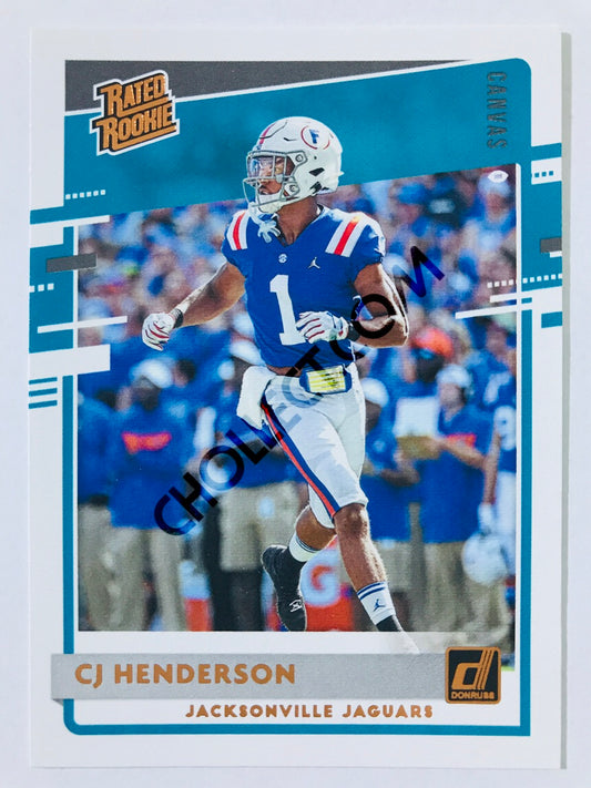 CJ Henderson - Jacksonville Jaguars 2020 Panini Donruss Rated Rookie Canvas #348