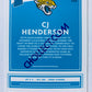 CJ Henderson - Jacksonville Jaguars 2020 Panini Donruss Rated Rookie Canvas #348