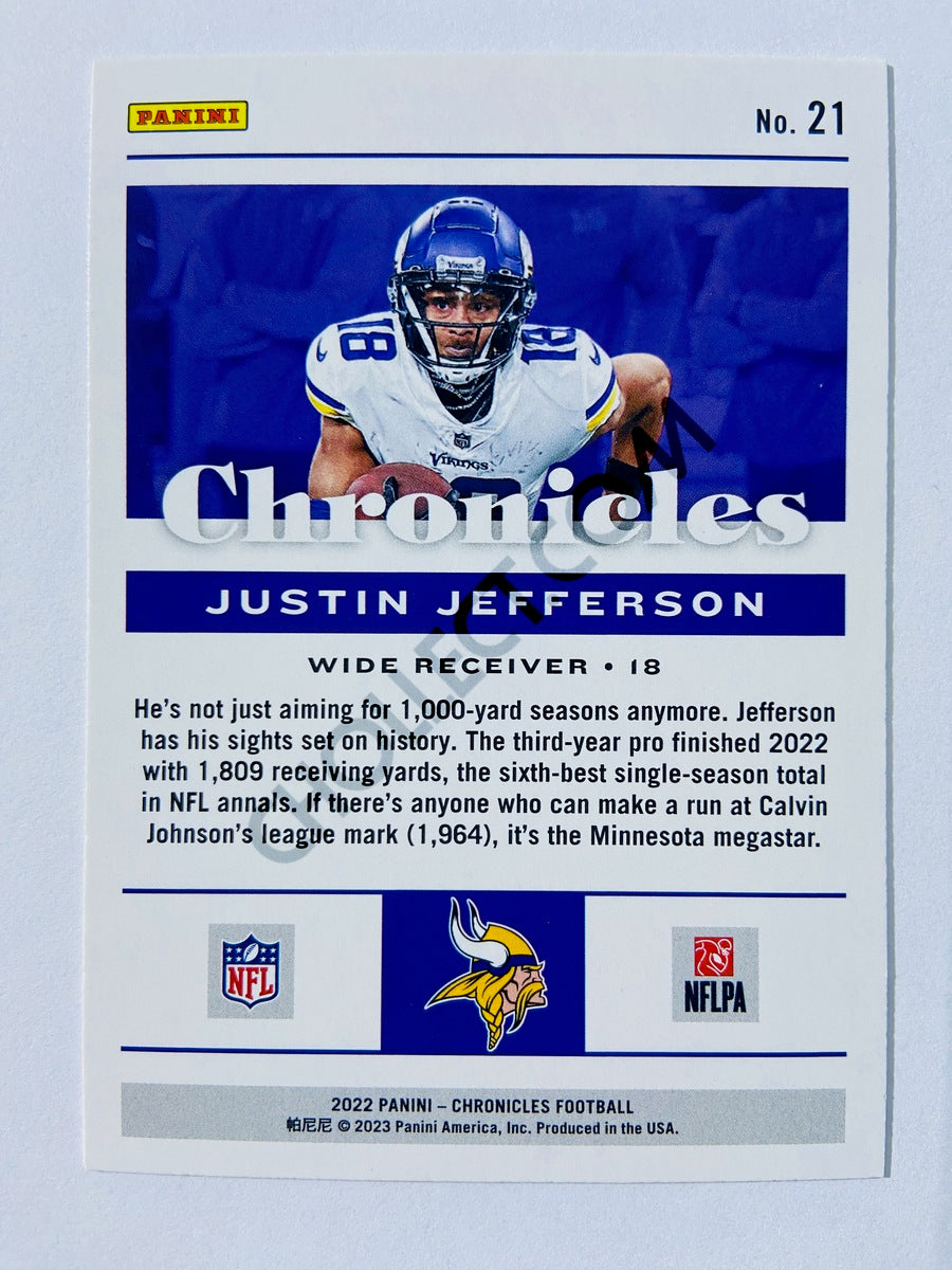 Justin Jefferson - Minnesota Vikings 2022 Panini Chronicles #21