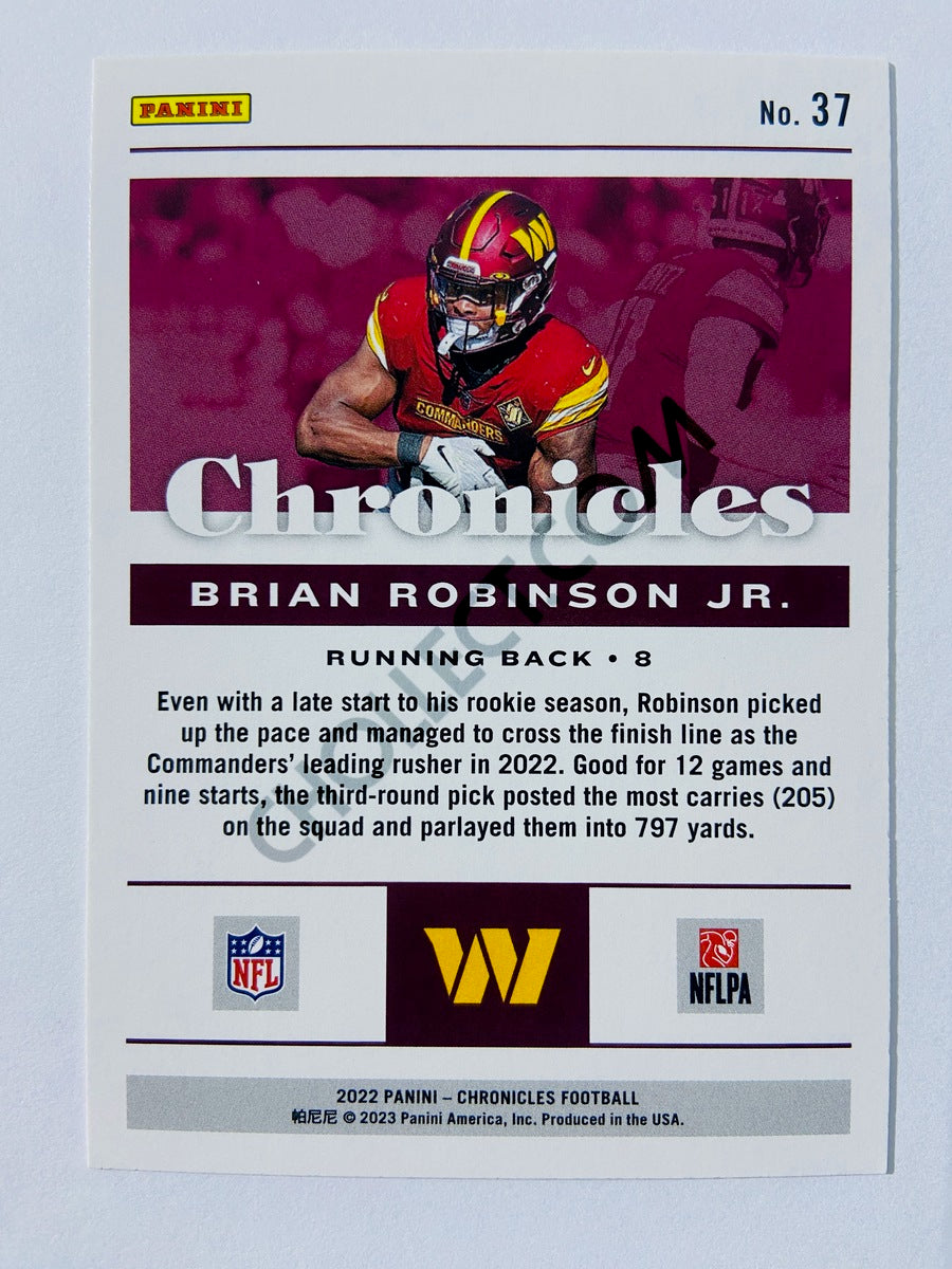 Brian Robinson Jr. - Washington Commanders 2022 Panini Chronicles RC Rookie #37