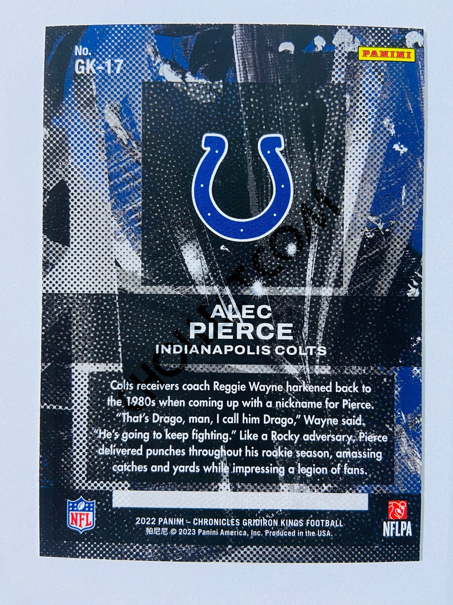 Alec Pierce - Indianapolis Colts 2022 Panini Chronicles Gridiron Kings RC Rookie #GK-17