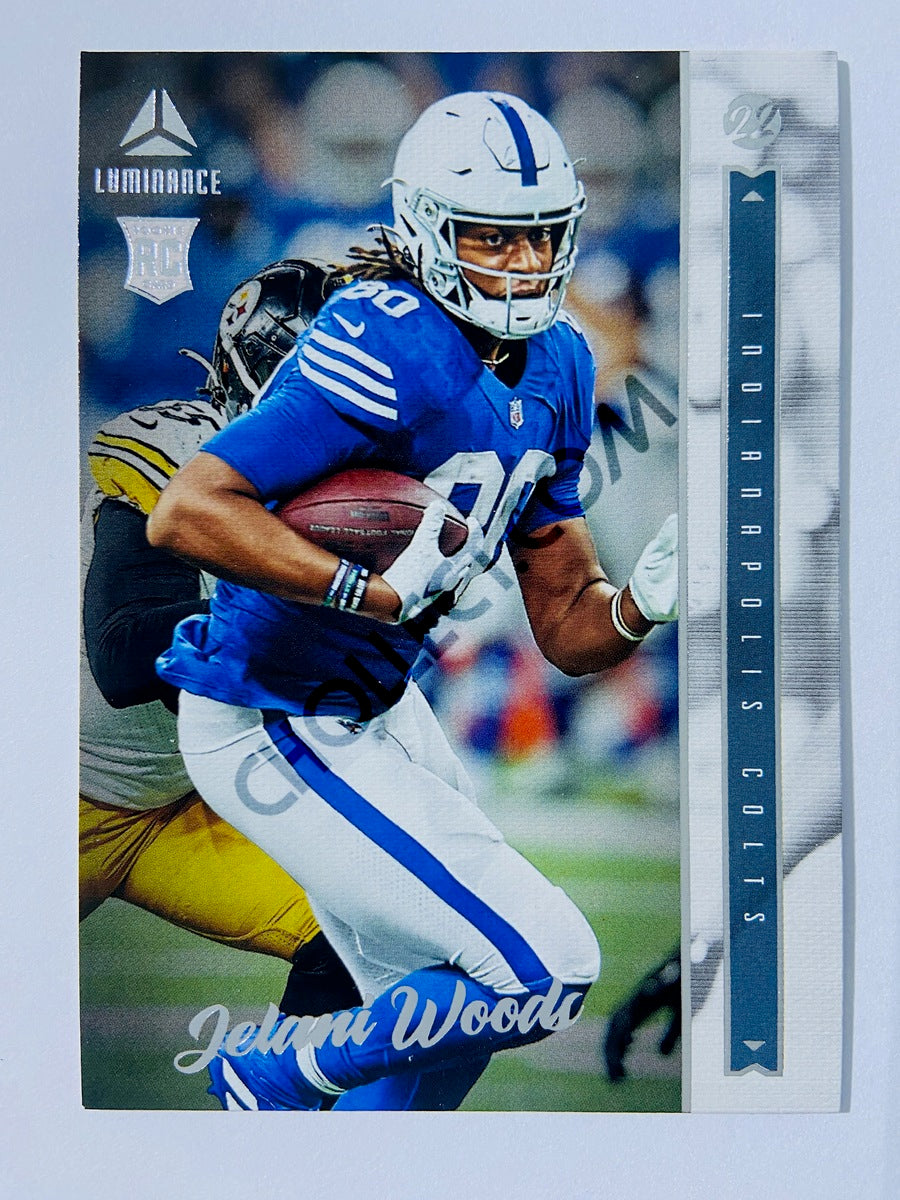 Jelani Woods - Indianapolis Colts 2022 Panini Chronicles Luminance Vertical RC Rookie #204