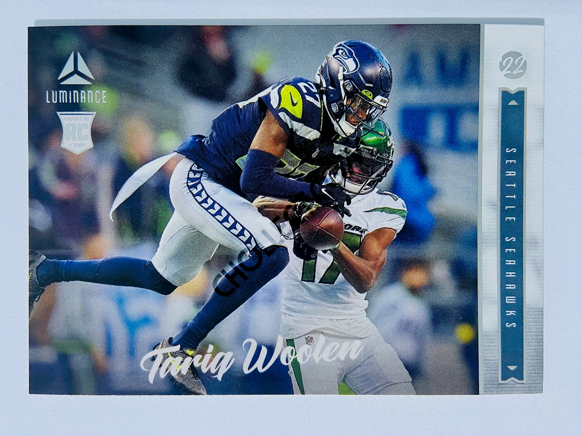 Tariq Woolen - Seattle Seahawks 2022 Panini Chronicles Luminance Horizontal RC Rookie #225