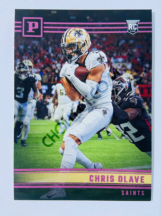Chris Olave - New Orleans Saints 2022 Panini Chronicles Panini Pink Parallel RC Rookie #PA-8
